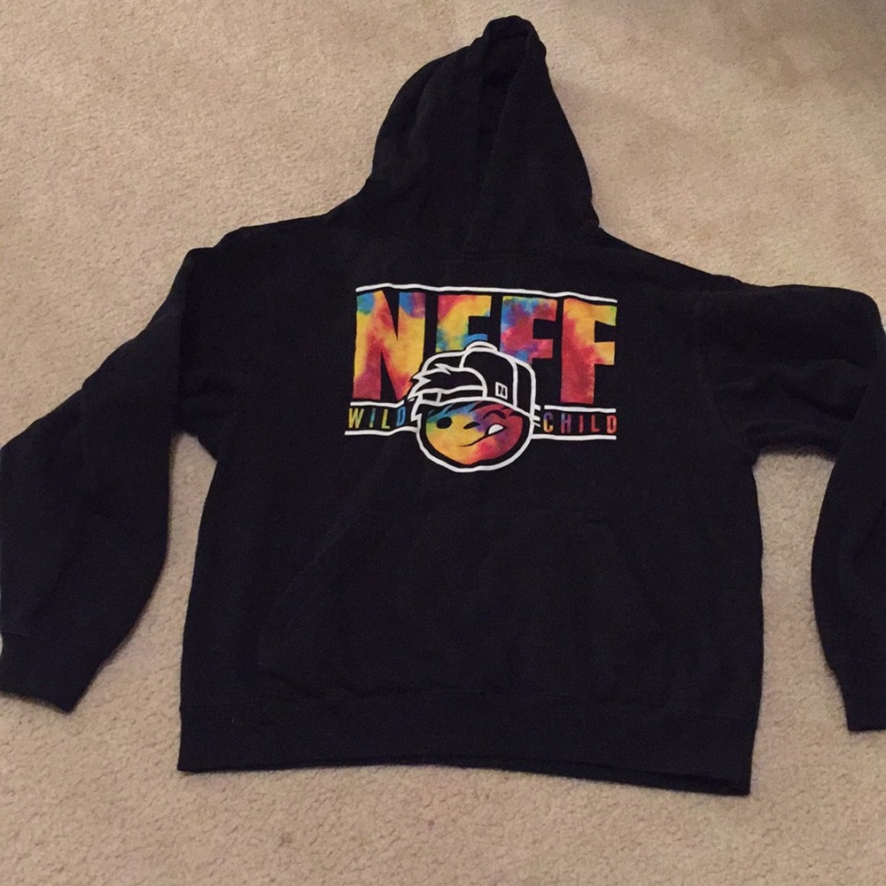 Boys Neff size L pullover hoodie